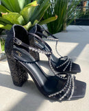 Sandália Salto Cristal