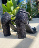 Sandália Salto Cristal